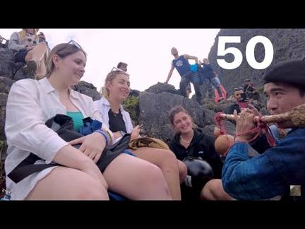 50 cô gái Tây xinh đẹp bùa mê tiếng ý  trên vách đá Tử Thần A Páo